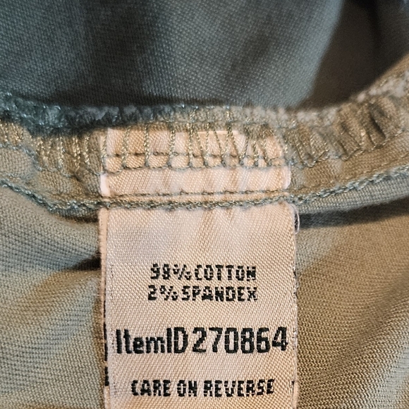 L.L. Bean Womens Favorite Fit 9" Cargo Shorts w/Drawstring Olive Army Green sz 6 - Picture 6 of 7